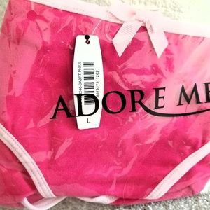 Adore Me Large pink trim hot pink bikini Qty 2